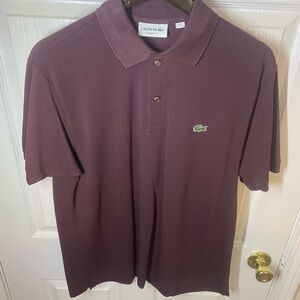 Lacoste Purple Polo Shirt Classic Design